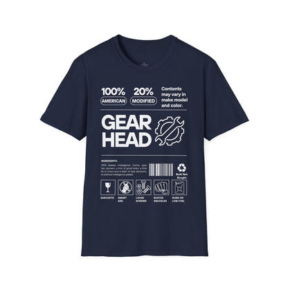 GEARHEAD 100% Unisex Shirt - Chop'D Ratz Garage