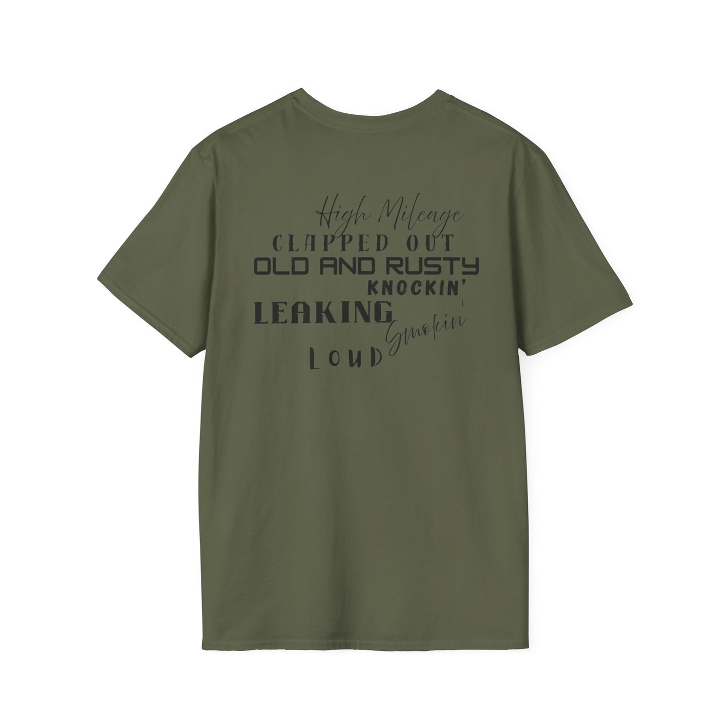 High Mileage Vintage Unisex T-Shirt, Funny Car Lovers Tee, Gift for Him or Her, Automotive Humor, Casual Everyday Wear - Chop'D Ratz Garage