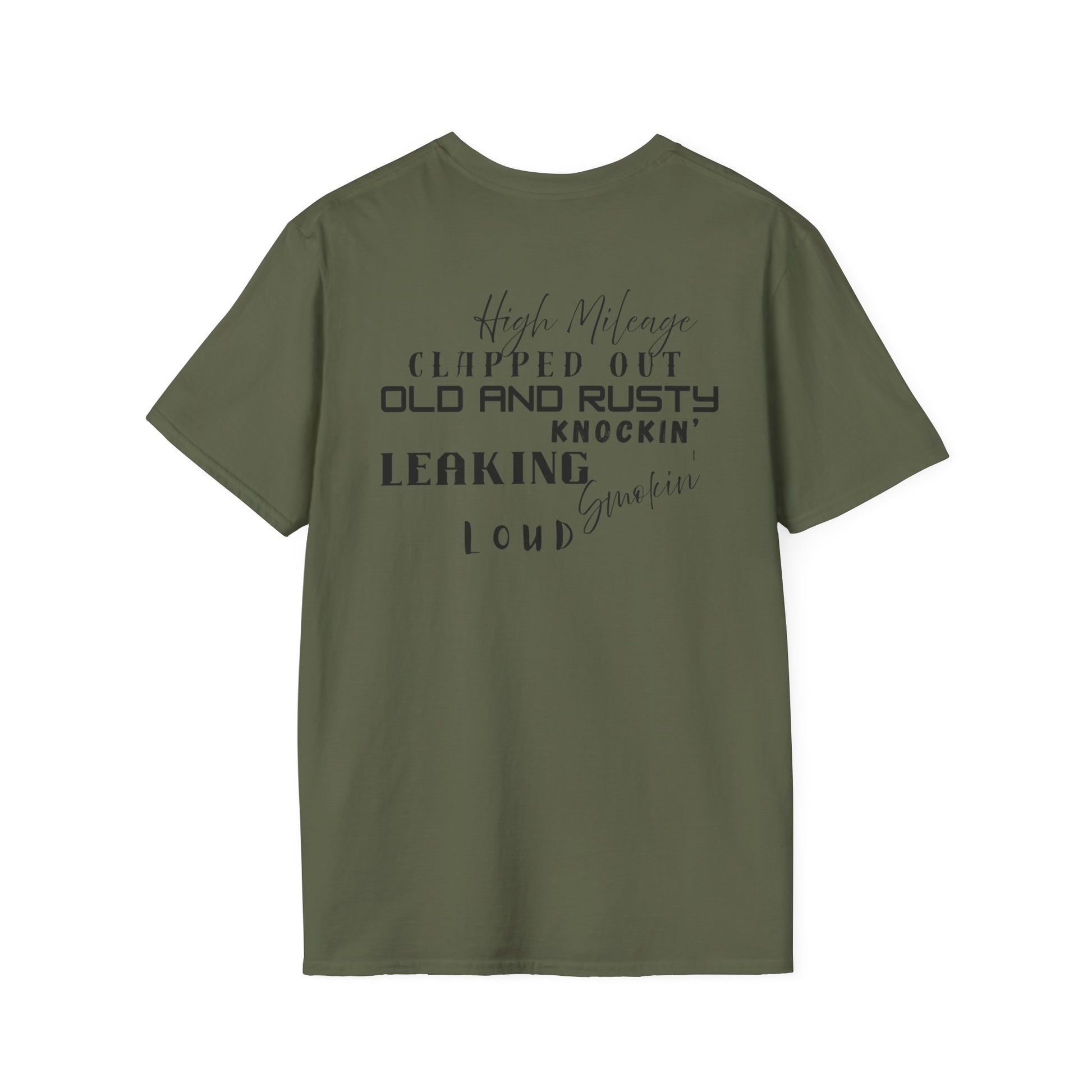 High Mileage Vintage Unisex T-Shirt, Funny Car Lovers Tee, Gift for Him or Her, Automotive Humor, Casual Everyday Wear - Chop'D Ratz Garage