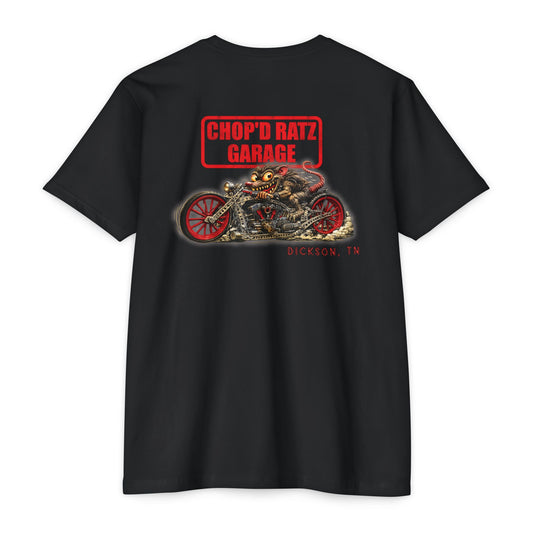 HUCKLEBERRY Rat Motorcycle T-Shirt — "Chop'D Ratz Garage" Vintage Tee - Chop'D Ratz Garage