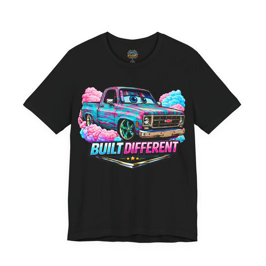Vintage SquareBarbie C10 Truck Tee — Colorful Retro Truck Shirt - Chop'D Ratz Garage