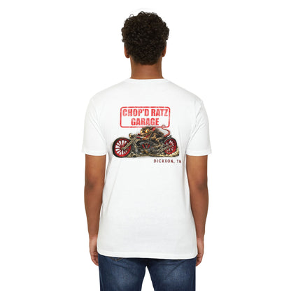 HUCKLEBERRY Rat Motorcycle T-Shirt — "Chop'D Ratz Garage" Vintage Tee - Chop'D Ratz Garage