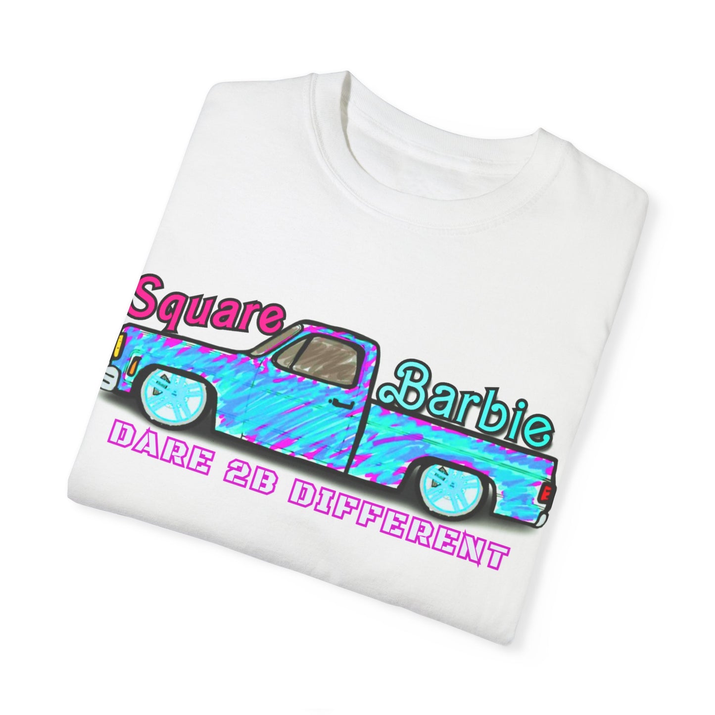 Dare to Be Different SquareBarbie T-Shirt - Unisex Garment-Dyed Popular Comfort Colors Tee