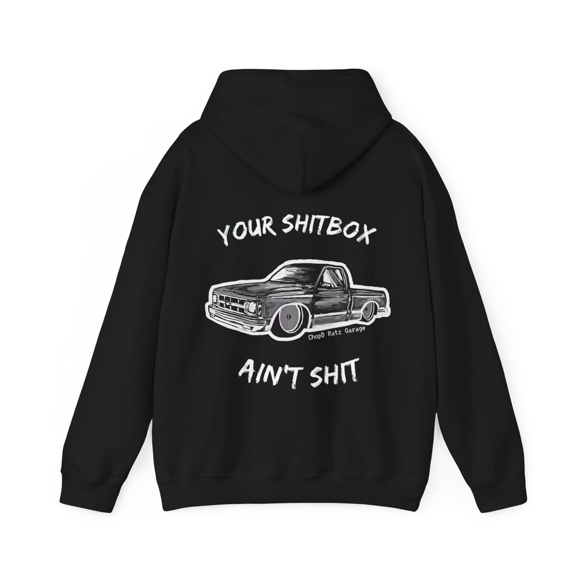 "YOUR SHITBOX BALLARDSC10" Unisex Heavy Blend™ Hooded Sweatshirt - Chop'D Ratz Garage