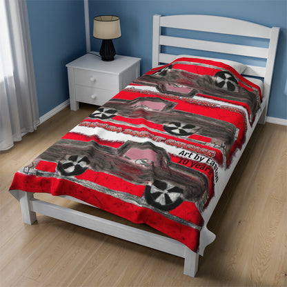 BUILT SHOULD BOUGHT by Easton Plush Blanket - Chop'D Ratz Garage