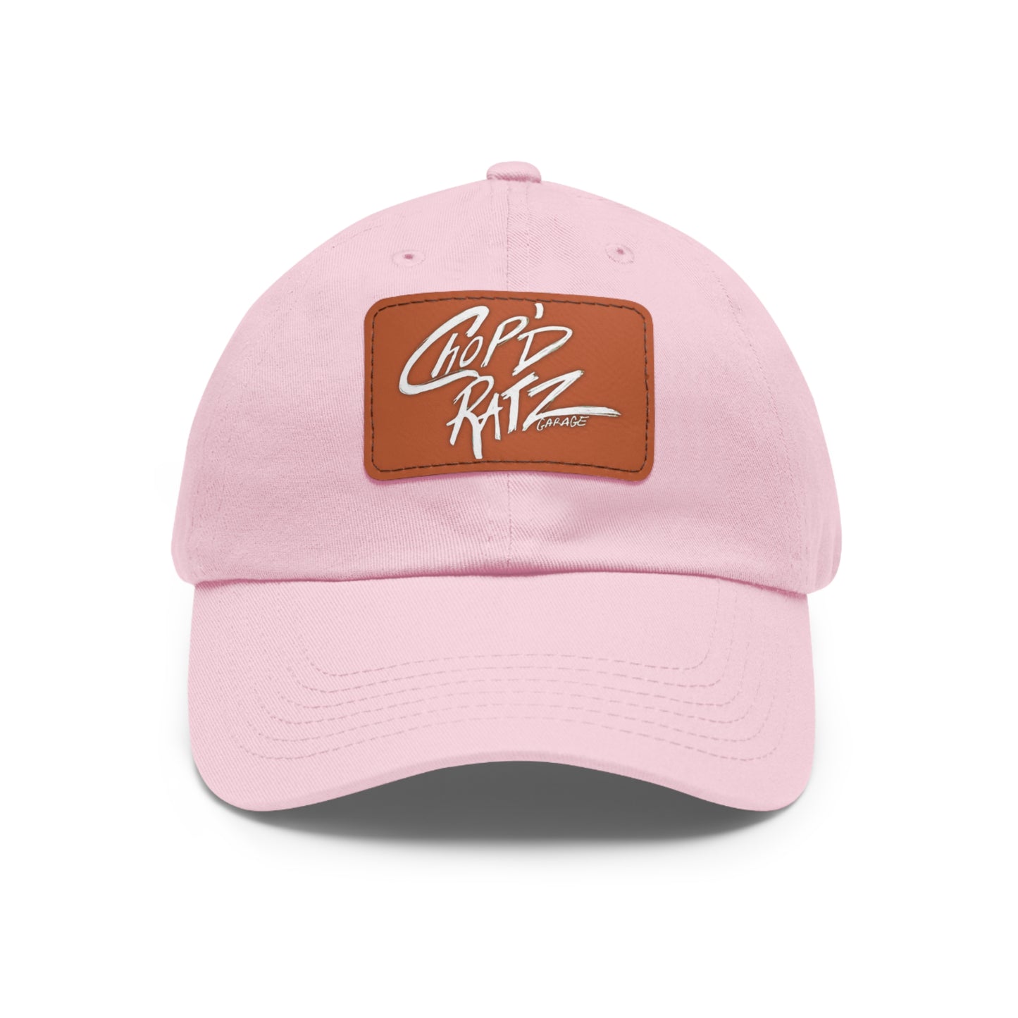 CRG Dad Hat w/ Leather Patch - Chop'D Ratz Garage