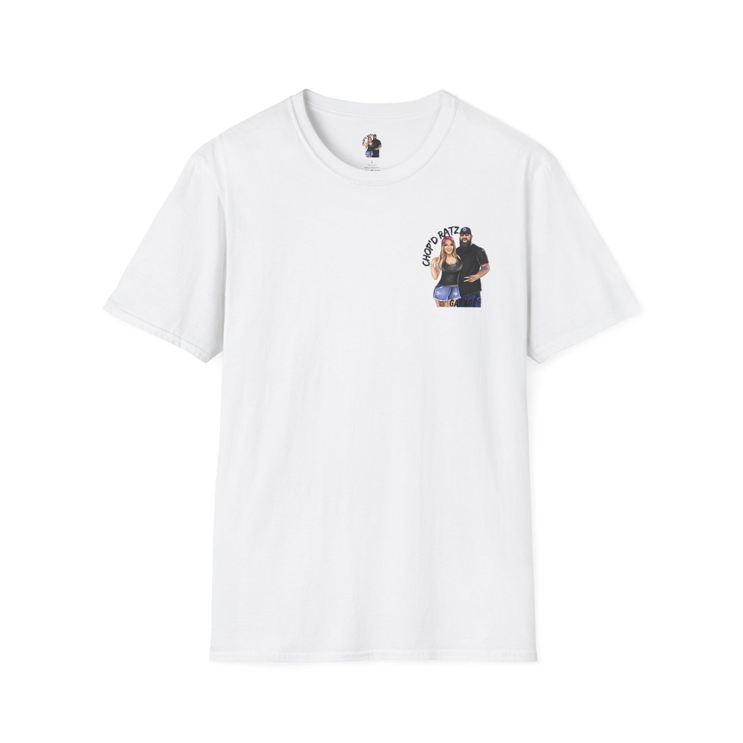 Power Couple Tee, Chop'D Ratz Garage, Graphic T-Shirt, Unisex Casual