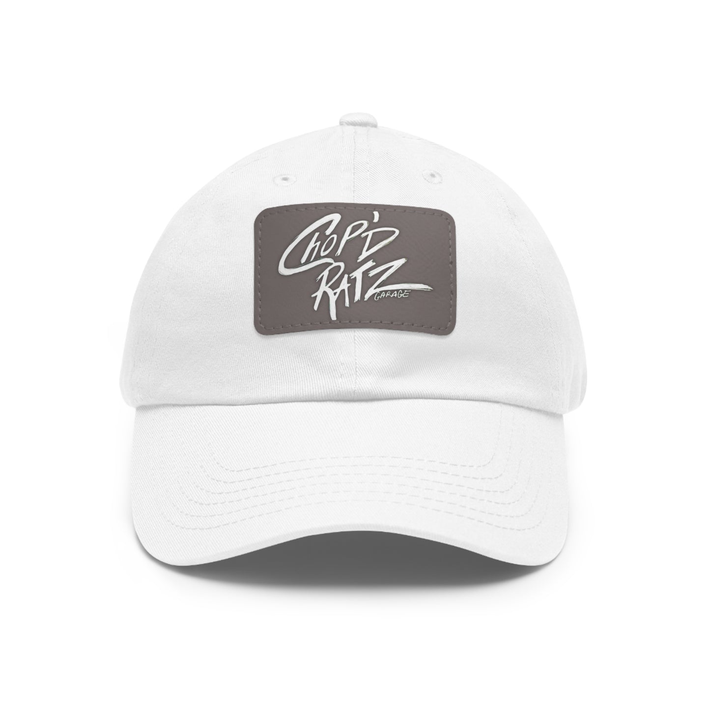 CRG Dad Hat w/ Leather Patch - Chop'D Ratz Garage