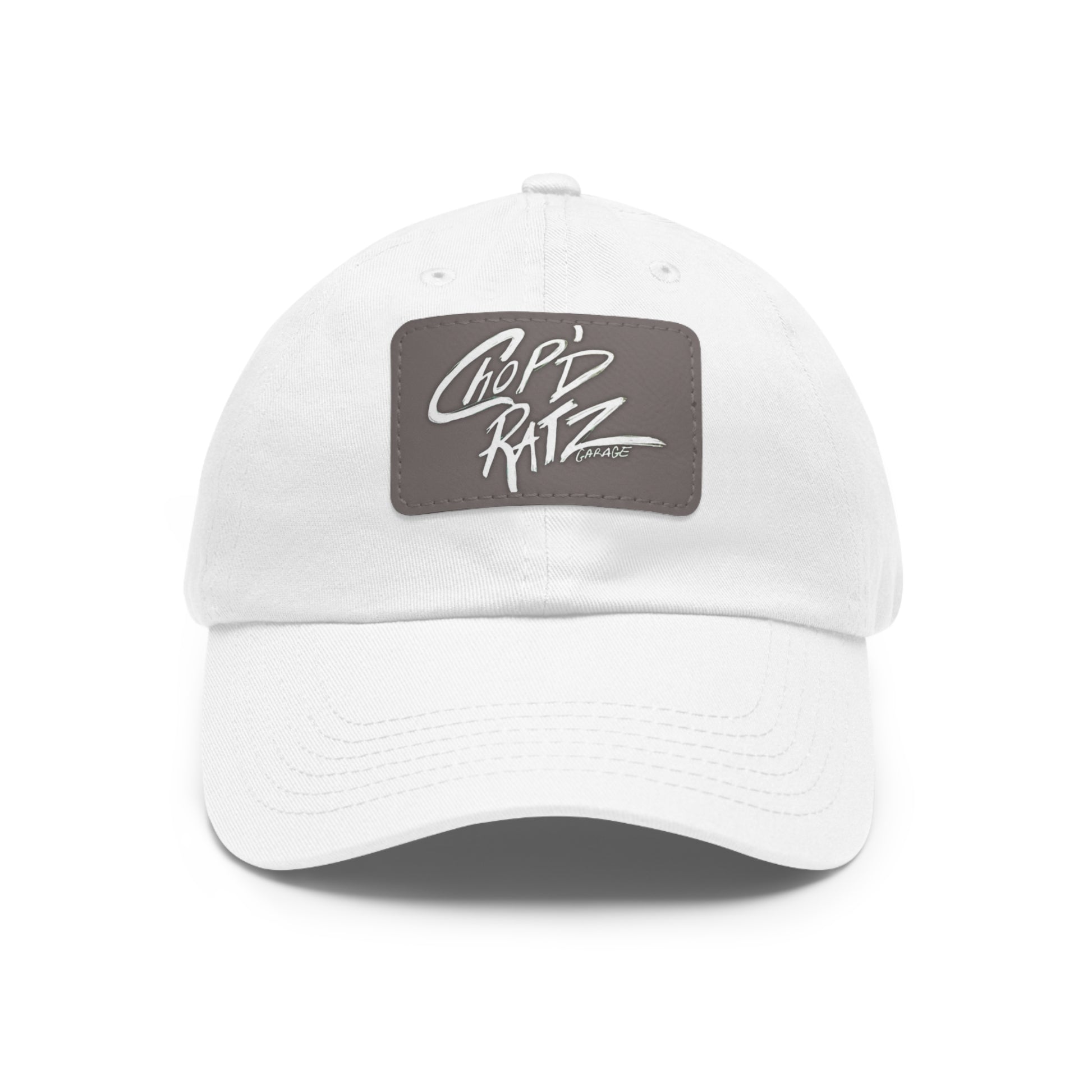 CRG Dad Hat w/ Leather Patch - Chop'D Ratz Garage