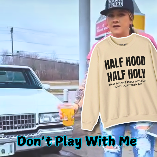 HALF HOOD HALF HOLY Unisex Sweatshirt - Chop'D Ratz Garage