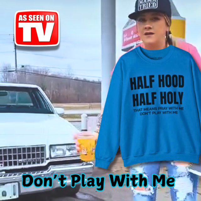 HALF HOOD HALF HOLY Unisex Sweatshirt - Chop'D Ratz Garage