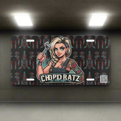 CRG BOSS BABE LICENSE PLATE