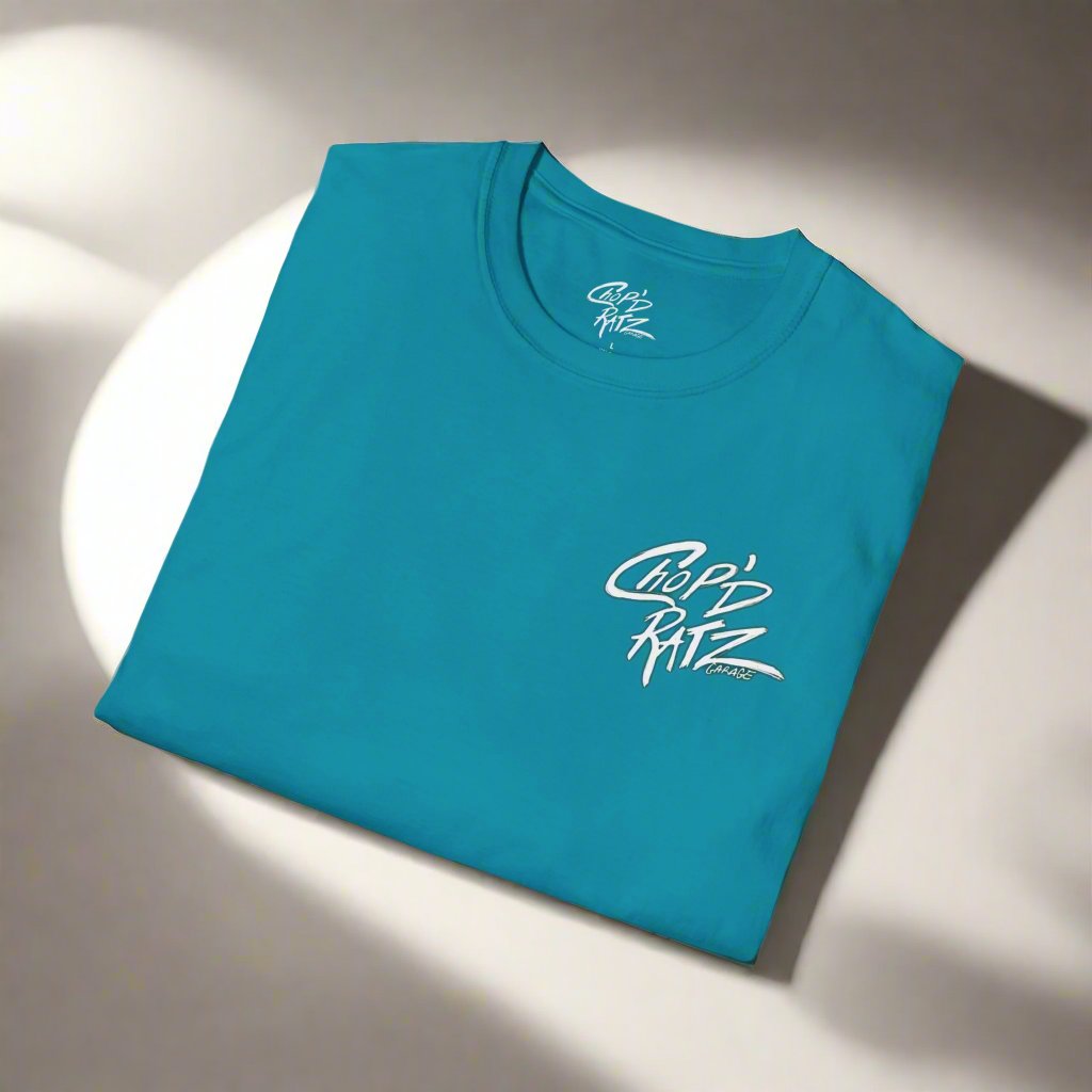 CRG Logo Unisex Shirt in Tropical Blue front1
