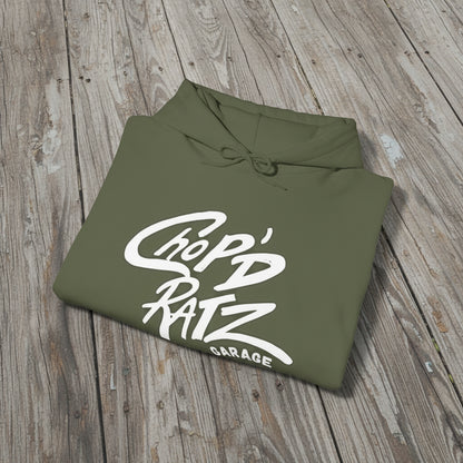 Folded military green hoodie