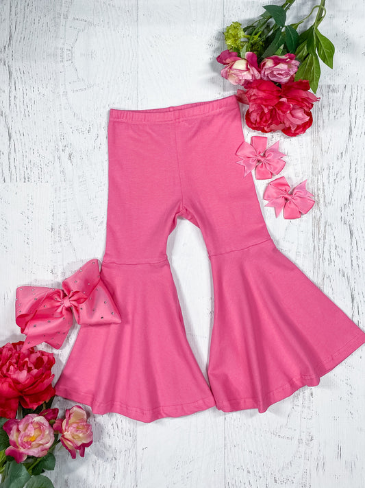 Hot Pink Bell Bottom Pants girls - Chop'D Ratz Garage