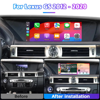 12.3 Inch Linux Touch Screen For Lexus GS 2012-2020 Wireless Carplay Android Auto Car Radio
