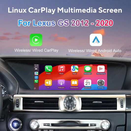 12.3 Inch Linux Touch Screen For Lexus GS 2012-2020 Wireless Carplay Android Auto Car Radio - Chop'D Ratz Garage