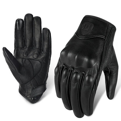 Motorcycle Retro Leather Gloves