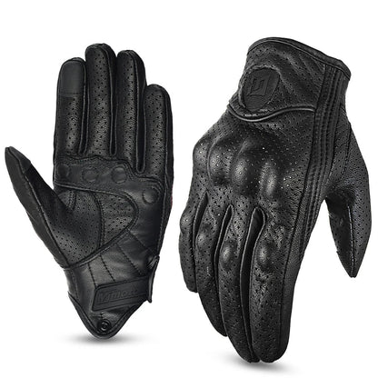 Motorcycle Retro Leather Gloves