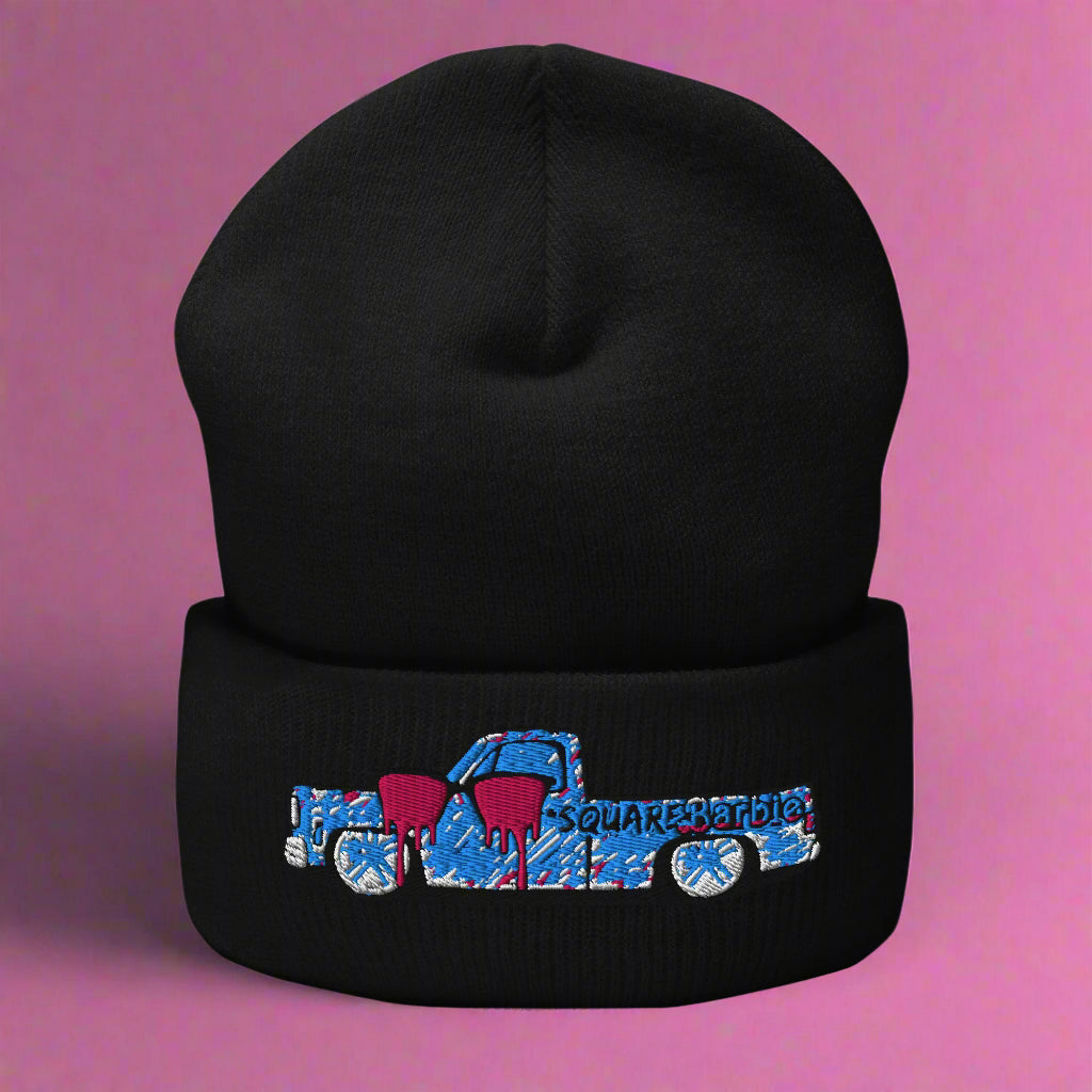 SQUAREBARBIE Cuffed Beanie BLACK