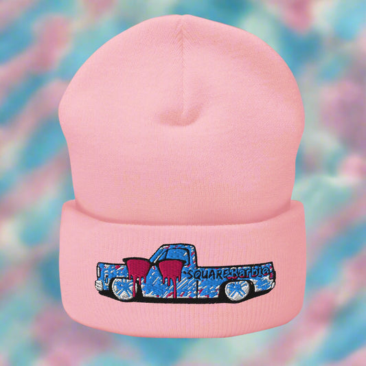 SQUAREBARBIE Cuffed Beanie PINK