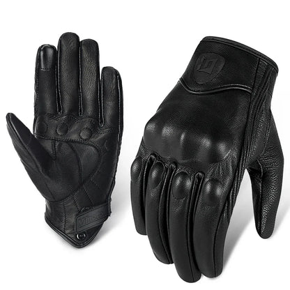 Motorcycle Retro Leather Gloves